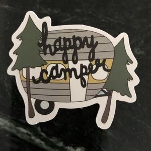 Happy Camper Sticker for Laptop, Tablet or Car